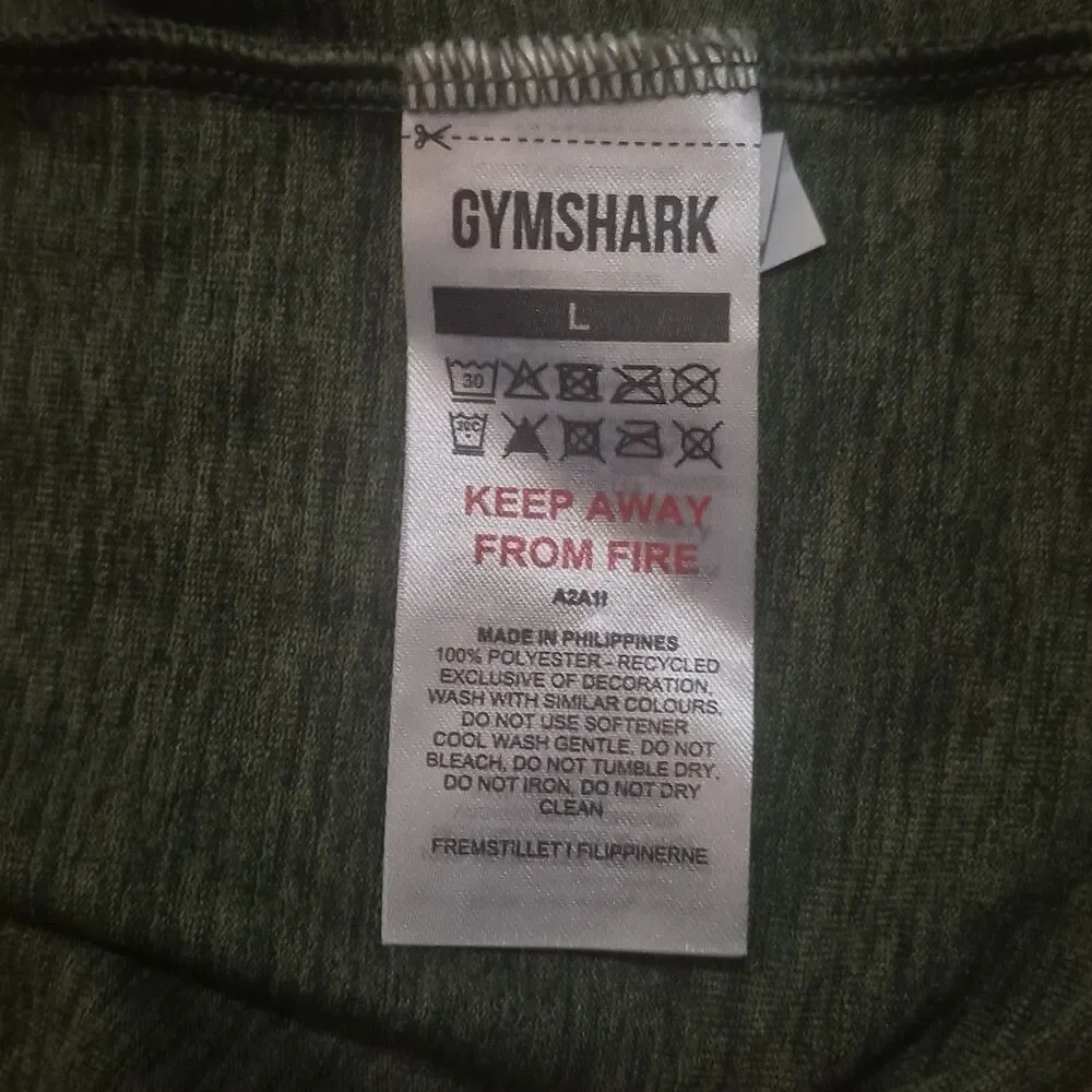 Lot of 2~ GYMSHARK Short Sleeved Performance Athletic T-Shirts Men's Large